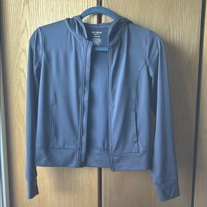 Tek Gear Girls blue/Grey Hooded Jacket